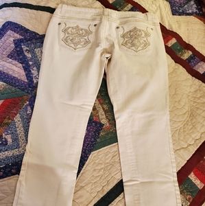 Paisley Sky white designer jeans size 18